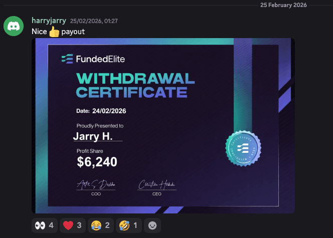 Harry J payout certificate